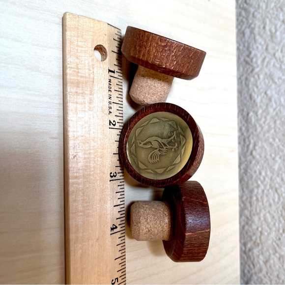 11 wood topped & cork bottle stoppers. From tequila bottles. - Picture 2 of 3